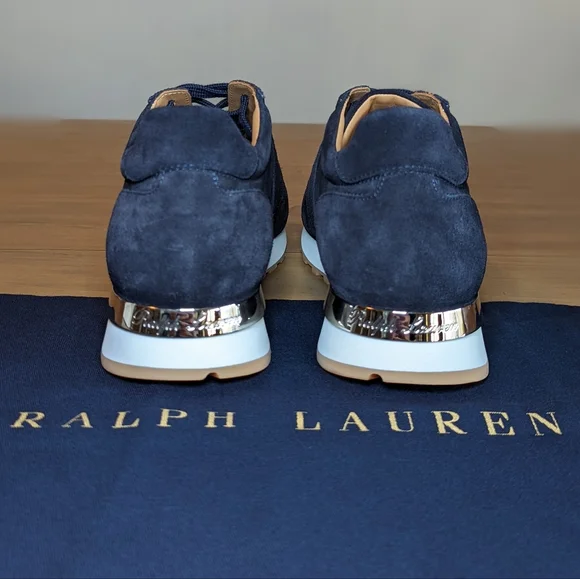 NEW Ralph Lauren Purple Label Ethan Suede Sneaker - Picture 5 of 9